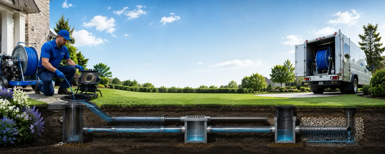 Outdoor drain cleaning information for Williamstown, VT